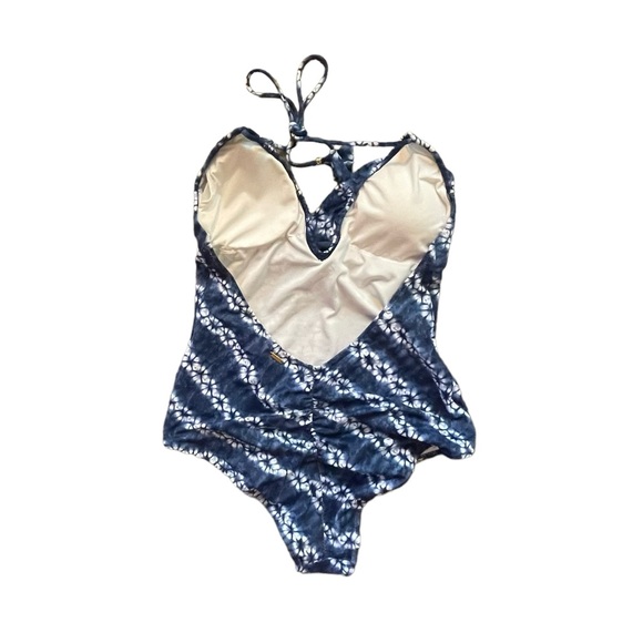 Victorias Secret Tie Dye Flouncy Plunge One Piece Cheeky Sexy Swimsuit Medium M - Picture 11 of 15